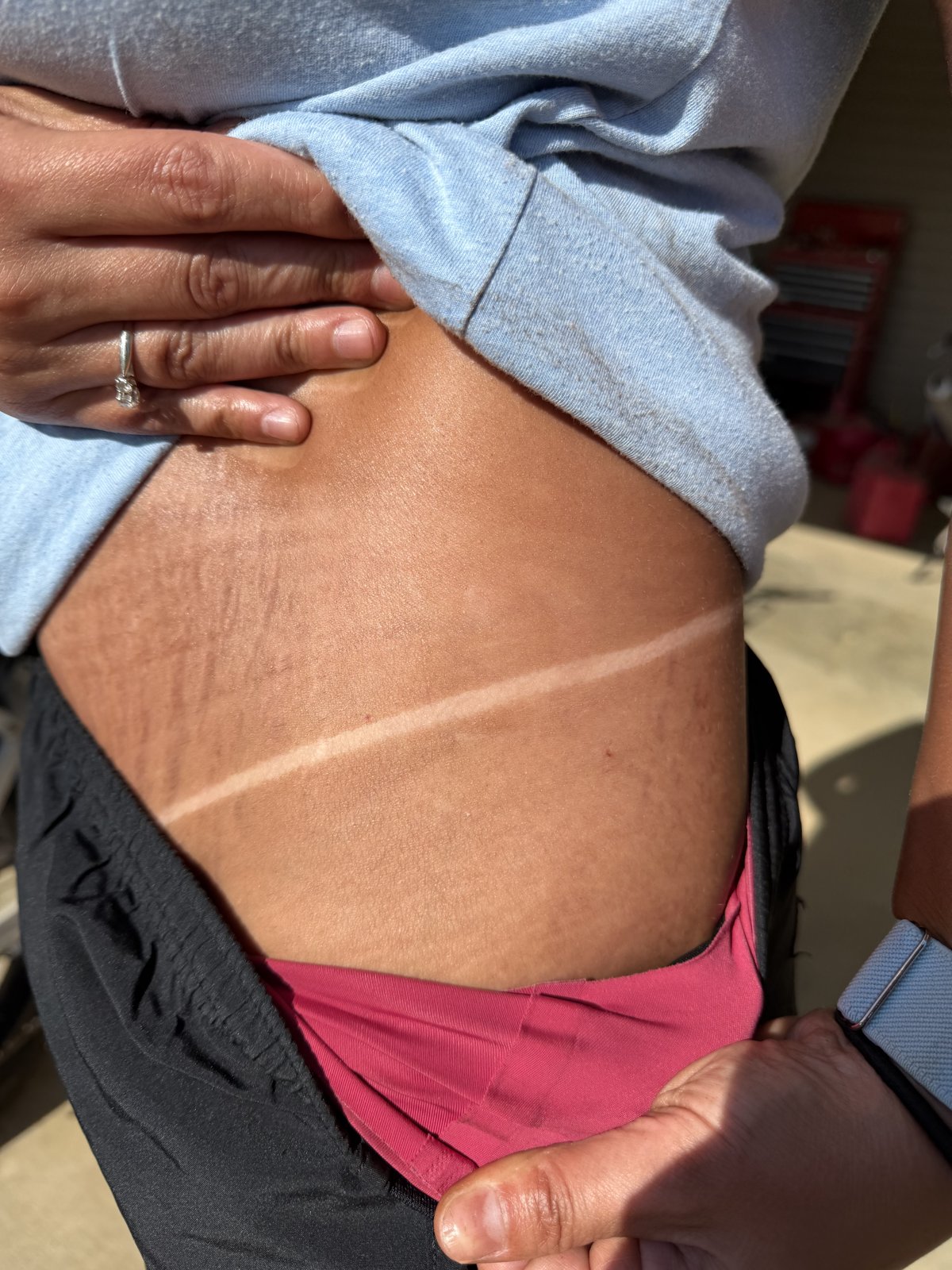 Spray tan results with flawless color development